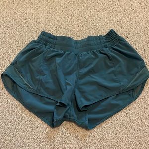 Dark green lululemon shorts